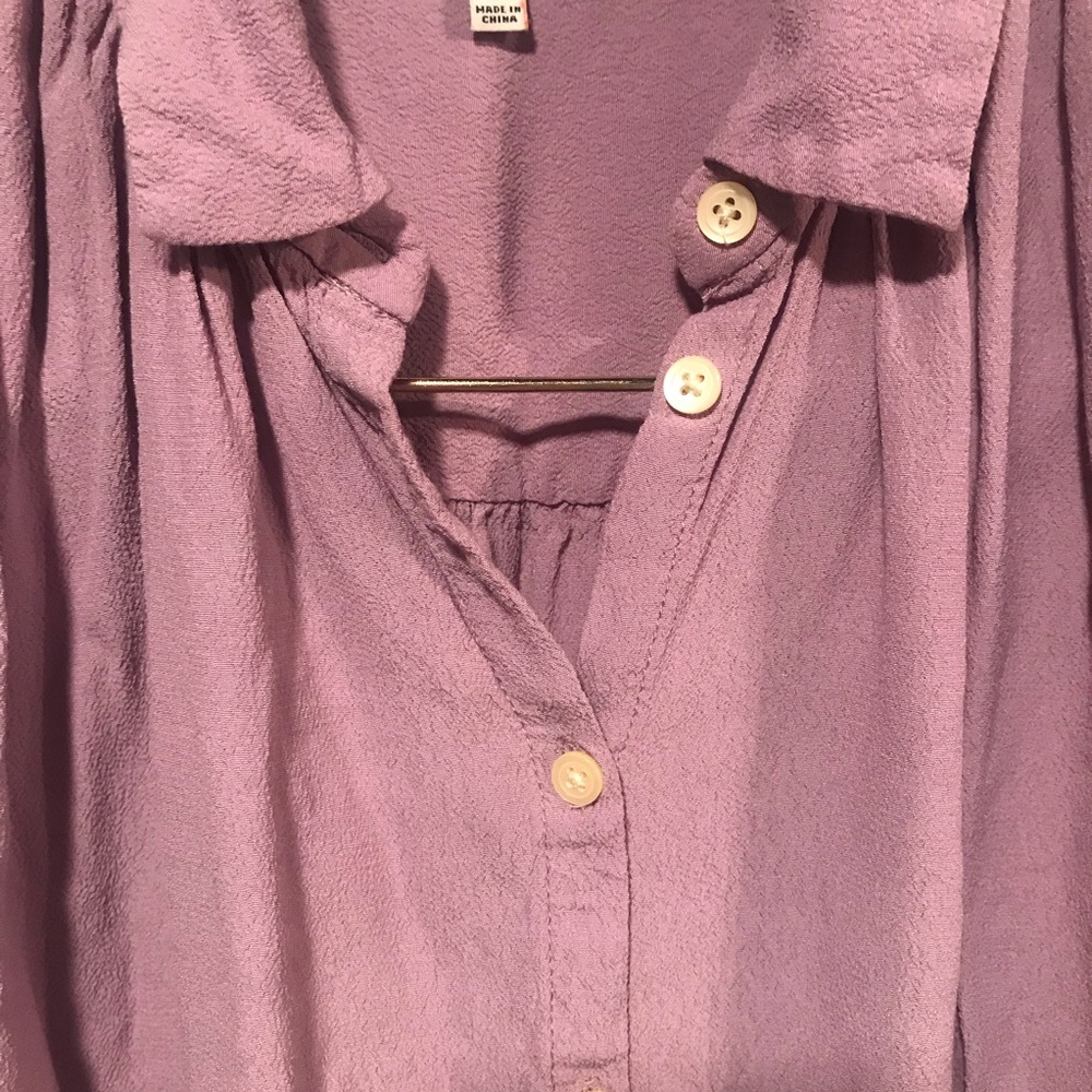 Madewell Lavender Button-Down Blouse - image 5
